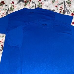 Two Pack Size Medium Blue Shirts